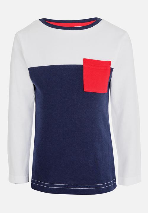 See-Saw - Colour Block Tee White