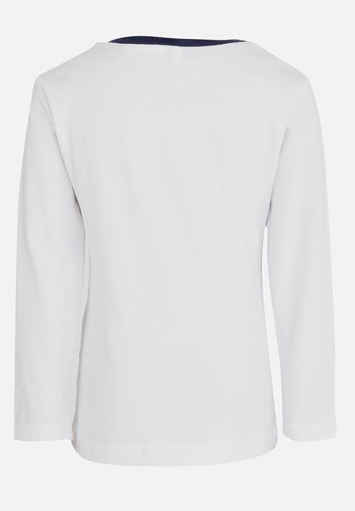 See-Saw - Colour Block Tee White