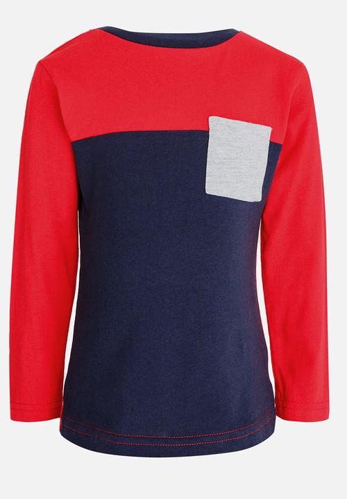 See-Saw - Colour Block Tee Red