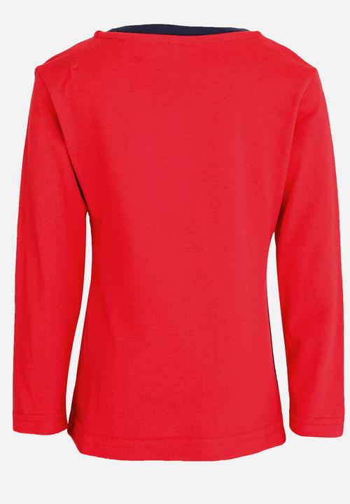 See-Saw - Colour Block Tee Red