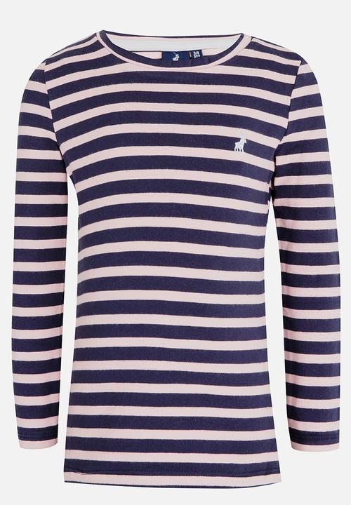 POLO - Amy LS Striped Tee Navy