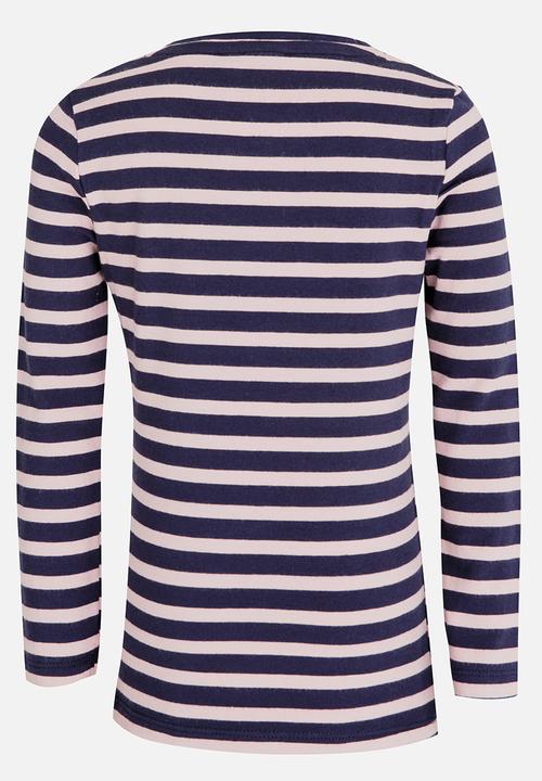 POLO - Amy LS Striped Tee Navy