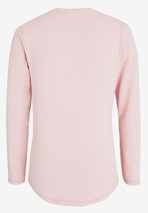 POLO - Chloe LS Classic Tee Mid Pink