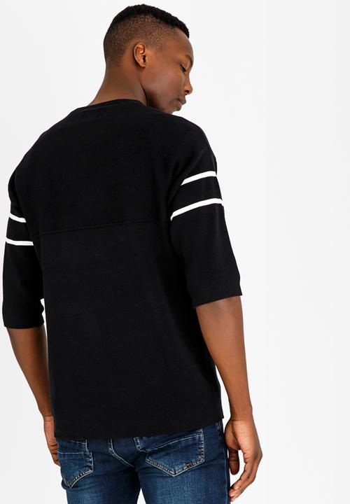 Only & Sons - Fadi 3/4 sleeve pullover - black 