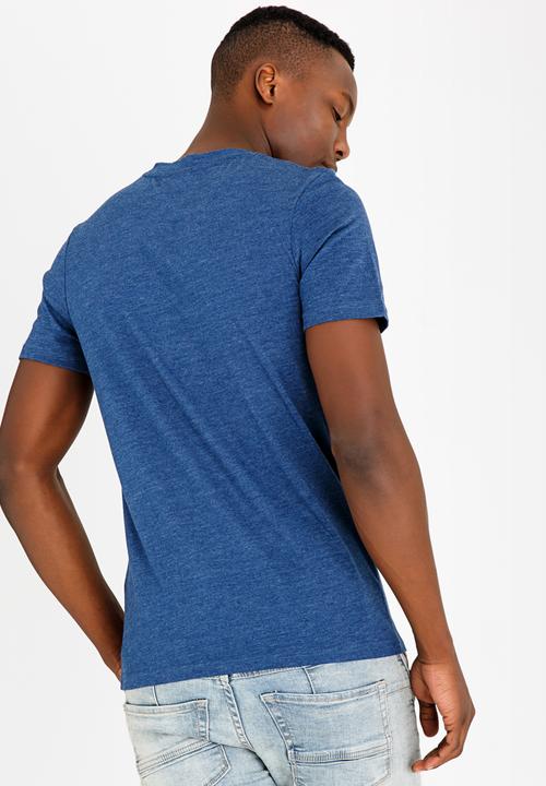 Jack & Jones - Midnight crew neck tee - blue