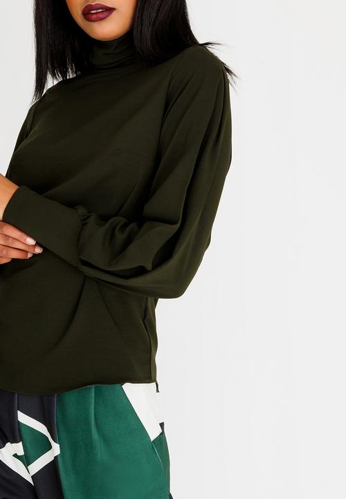 Leigh Schubert - Jodie Poloneck Blouse Green