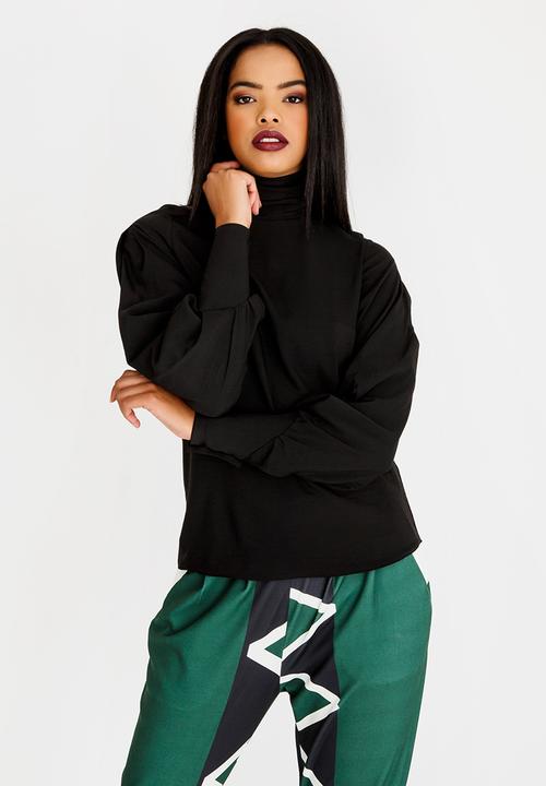 Leigh Schubert - Jodie Poloneck Blouse Black