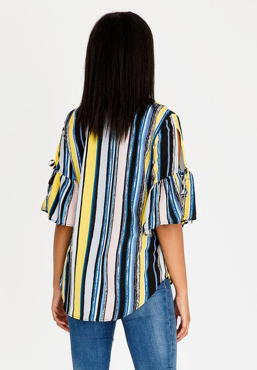 edit - 3/4 Sleeve Easy Fit Blouse Multi-colour