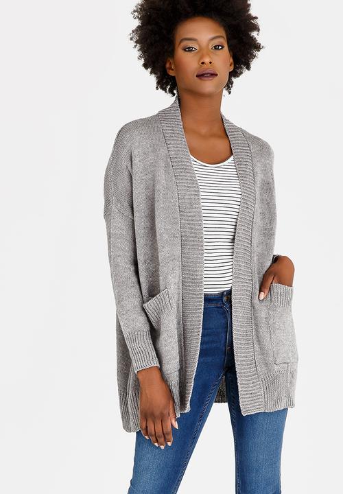 edit - Cardi with Pockets Grey