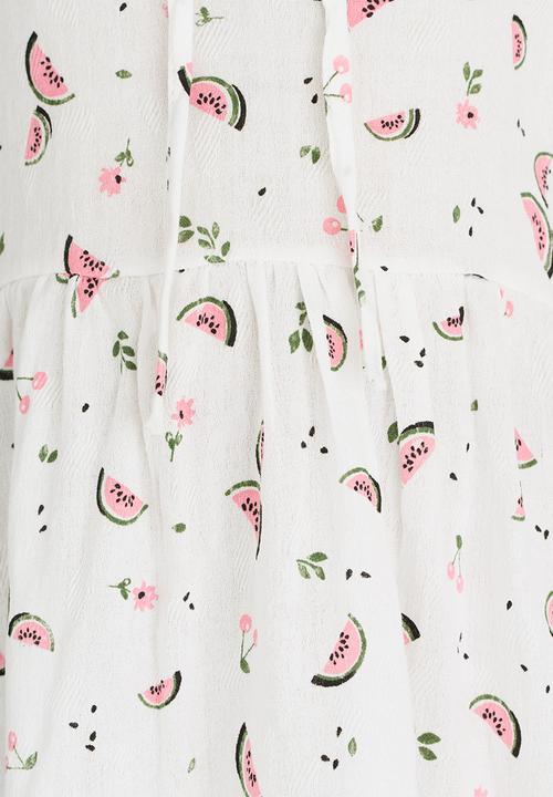 Pop Candy - Printed Dress White