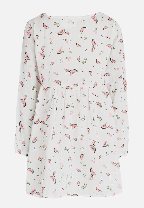 Pop Candy - Printed Dress White