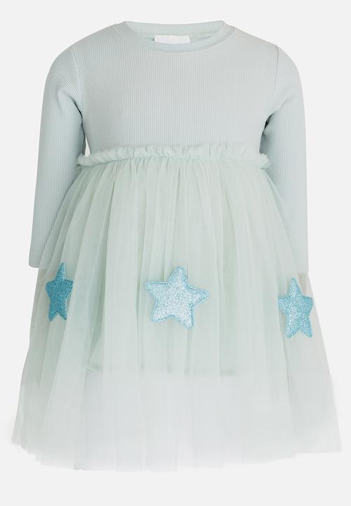 Pop Candy - Lace Detail Dress Mint