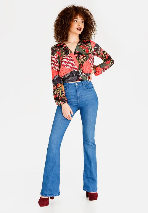 SISSY BOY - Wrap Blouse Multi-colour