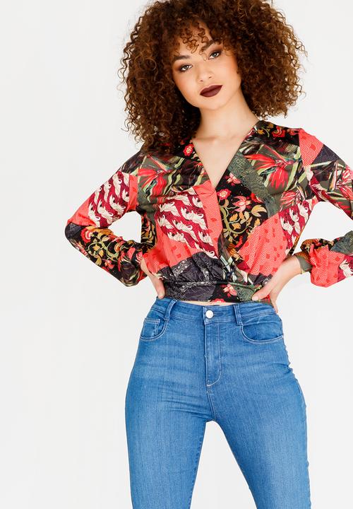 SISSY BOY - Wrap Blouse Multi-colour
