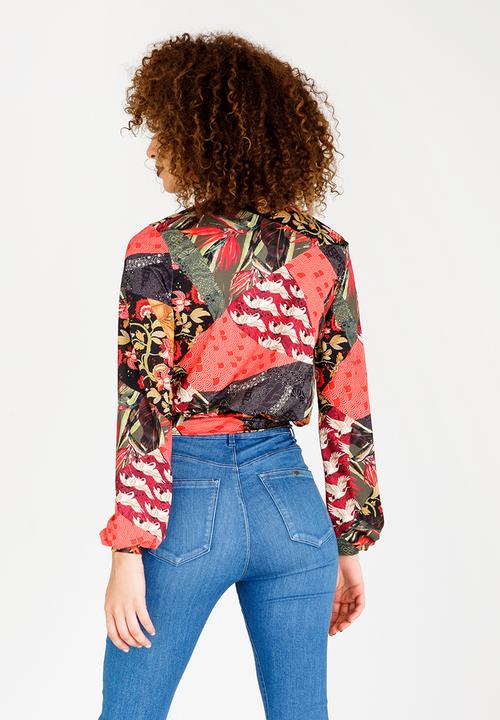 SISSY BOY - Wrap Blouse Multi-colour