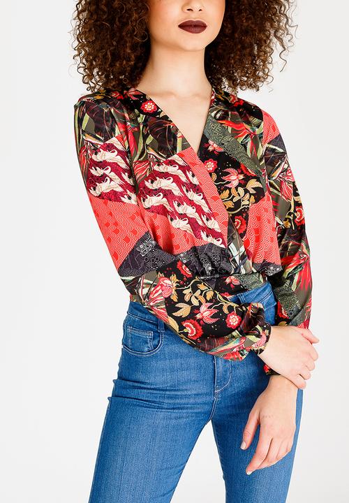 SISSY BOY - Wrap Blouse Multi-colour