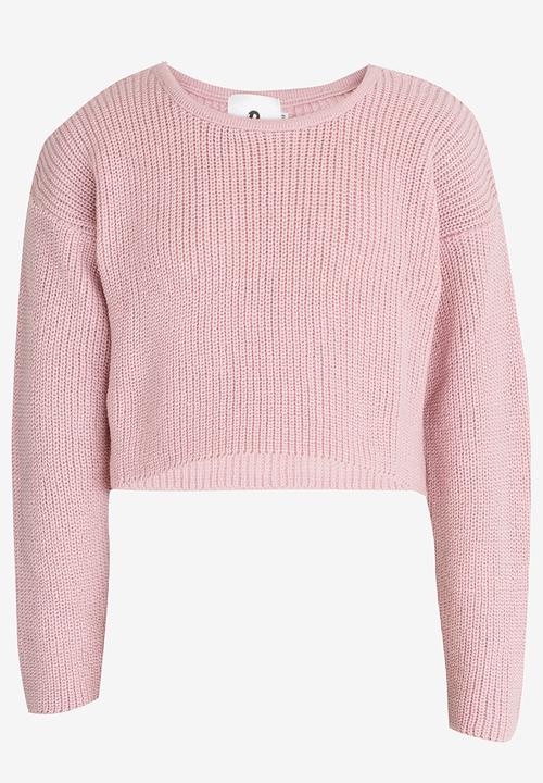 Rebel Republic - Front Knot Jumper Pale Pink