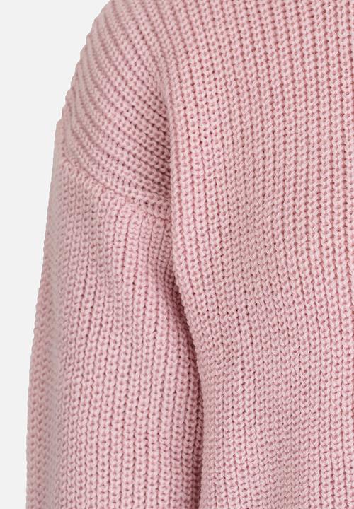Rebel Republic - Front Knot Jumper Pale Pink