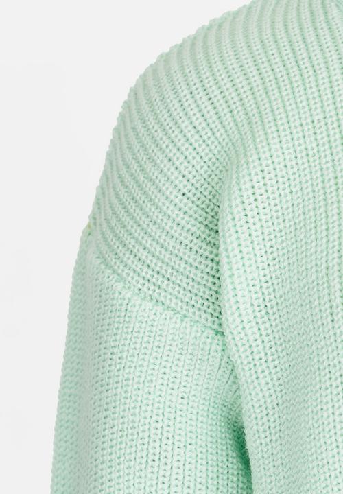 Rebel Republic - Front Knot Jumper Mid Green