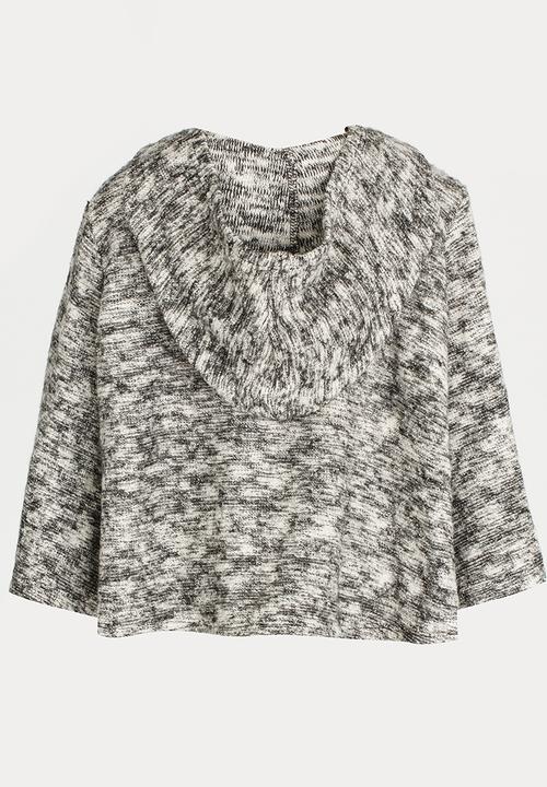 Pop Candy - Hooded Jacket Grey Melange