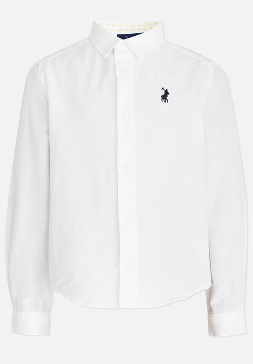 POLO - Kieran Textured Shirt White