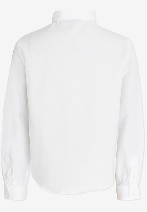 POLO - Kieran Textured Shirt White
