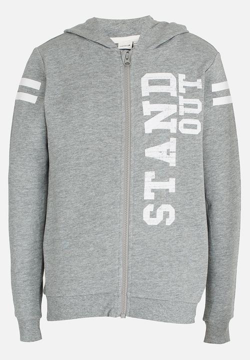 Name It - Zip Through Hoody Grey