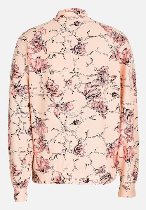 Name It - Printed Bomber Jacket Peach