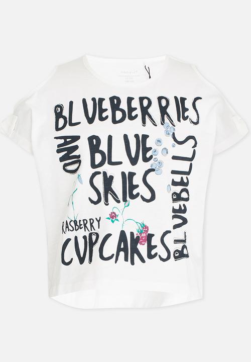 Name It - Printed T-shirt - White