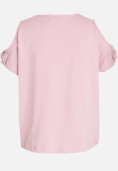 Name It - Printed Tee Mid Pink