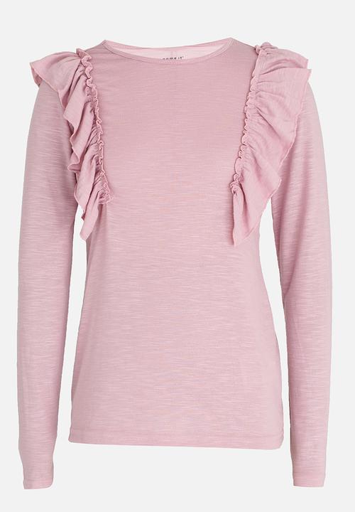 Name It - Printed Tee Mid Pink