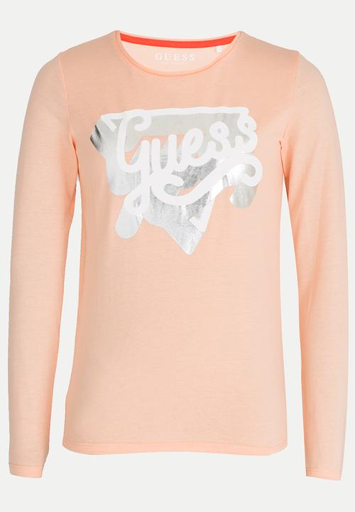 GUESS - Girls Shadow Tee Peach