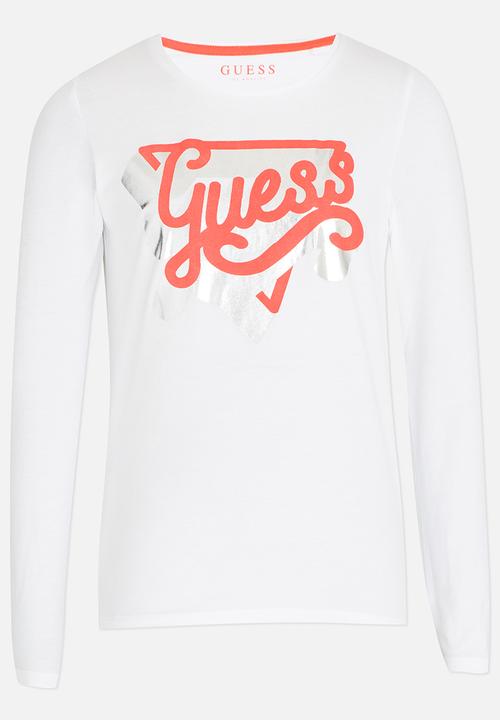 GUESS - Girls Shadow Tee White