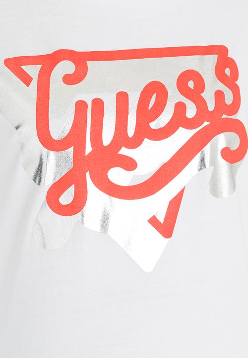 GUESS - Girls Shadow Tee White
