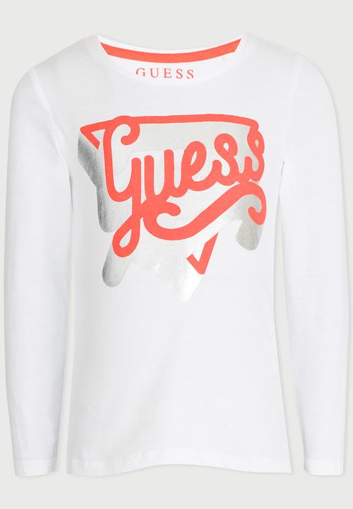GUESS - Girls Shadow White Tee