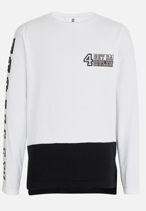 Rebel Republic - Double Layer Tee White
