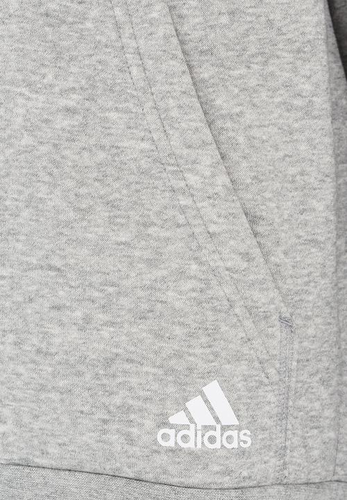 adidas Performance - 3S Full Zip Hoodie Mid Grey