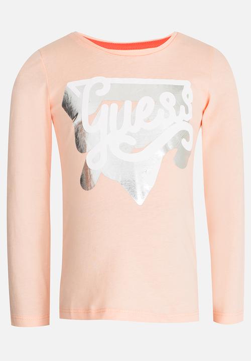 GUESS - Girls Shadow Peach Tee