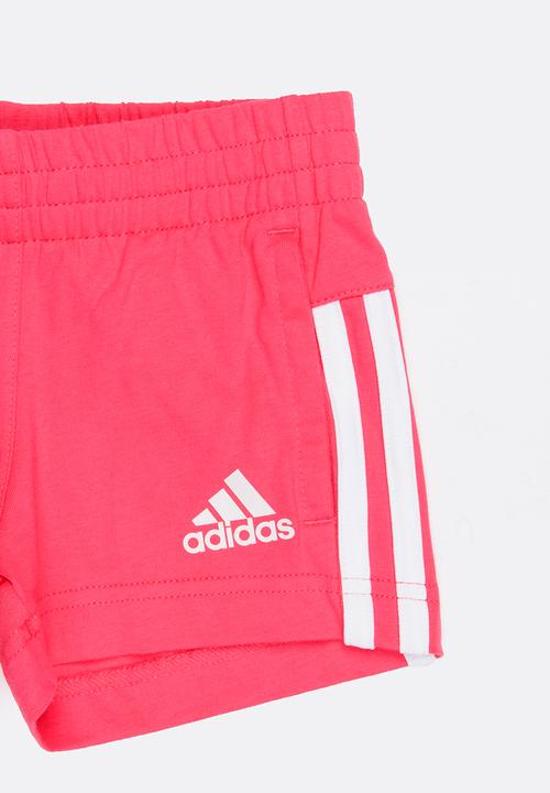 adidas Performance - Little Girls Knitted Short Dark Pink