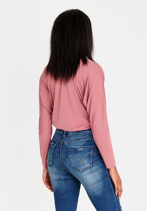STYLE REPUBLIC - Wrap Detail Bodysuit Rose