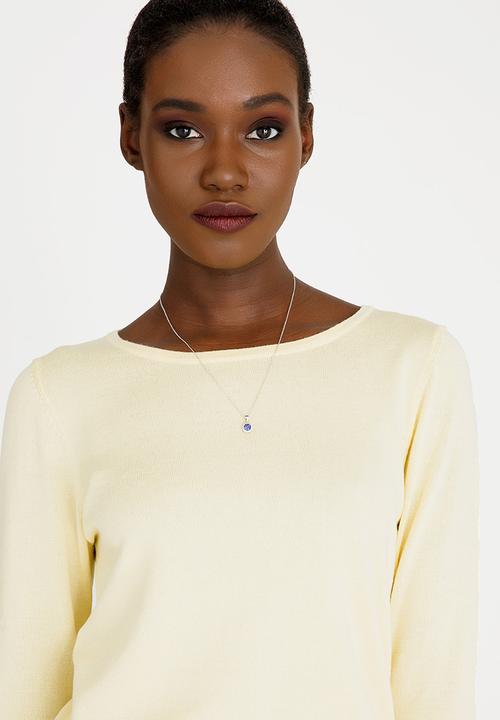 edit - Sterling Silver Cubic Zirconia Necklace Blue