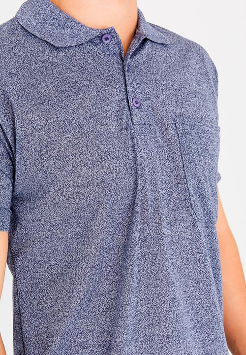 STYLE REPUBLIC - Pocket Detail Golfer Dark Blue