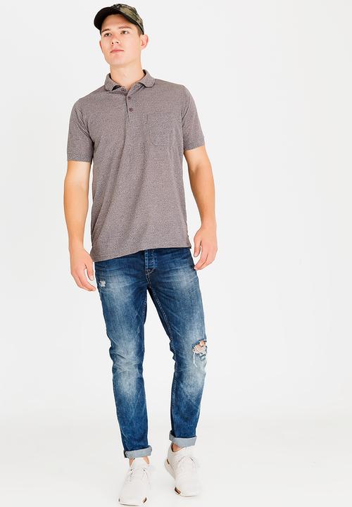 STYLE REPUBLIC - Pocket Detail Golfer Brown