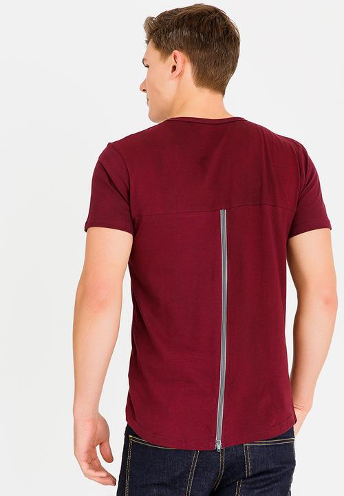 UrbanArt - Chase Crew Neck Top Burgundy