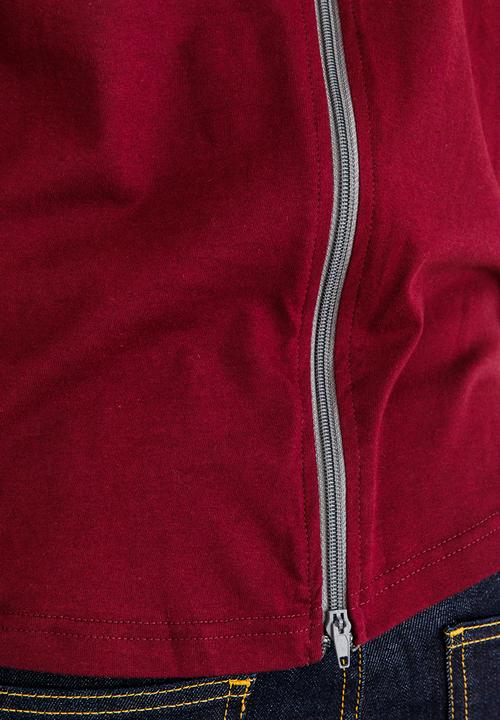 UrbanArt - Chase Crew Neck Top Burgundy
