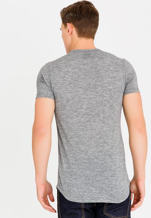 UrbanArt - Strip Crew Neck Top Grey