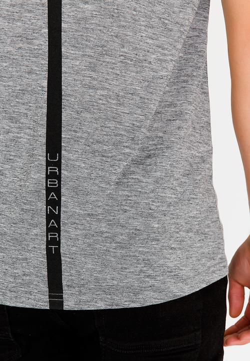 UrbanArt - Blaze Crew Neck T-shirt Grey Melange