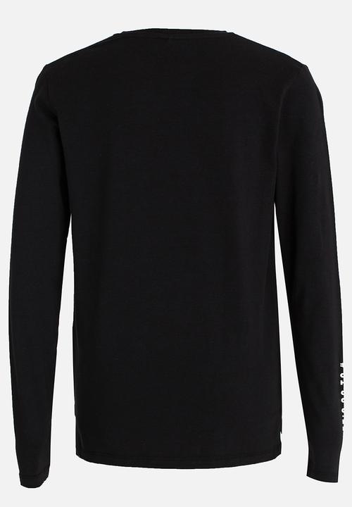 Name It - Printed Sweat Top Black