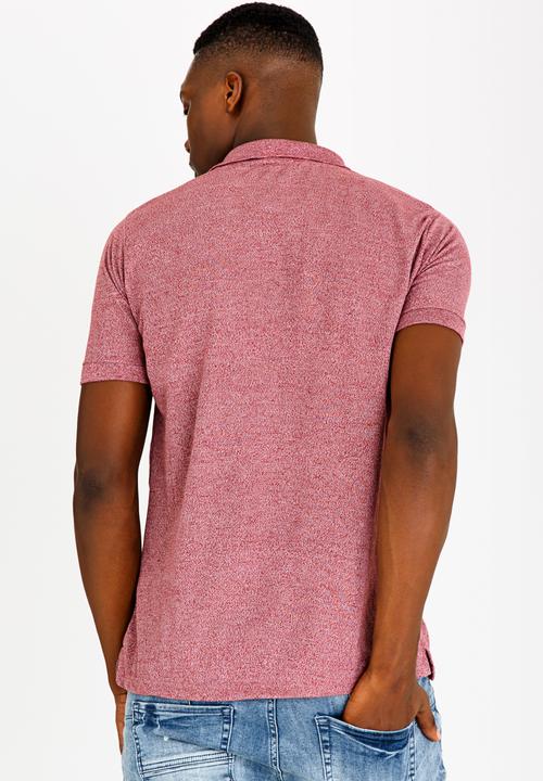 STYLE REPUBLIC - Pocket Detail Golfer Maroon