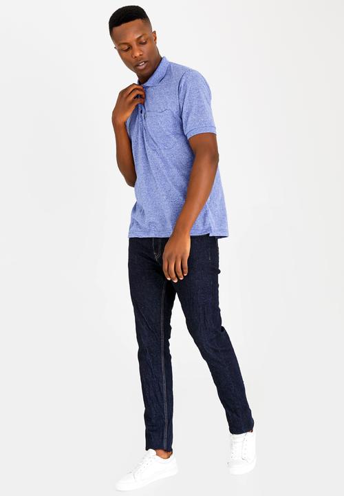 STYLE REPUBLIC - Pocket Detail Golfer Blue